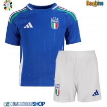 Maglie da calcio Italia Prima Maglia Bambino Europei 2024 Manica Corta (+ Pantaloni corti)